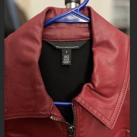 WHBM- Cutwork Coated Flirty Jacket In Indulgent - Picture 2 of 5